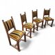 4 x Swedish / Oak Neoclassic / Grace / Dining Chairs