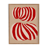 Abstract stripes giclee print, 50x70cm