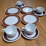4 tasses, et assiettes à dessert MOSA Maastricht Holland