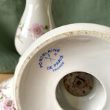 Pair of porcelain candlesticks from Paris