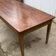 Farmhouse dining table in solid wood with 1 drawer, 1930, 209x80cm.