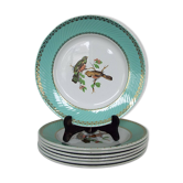 6 flat bird plates