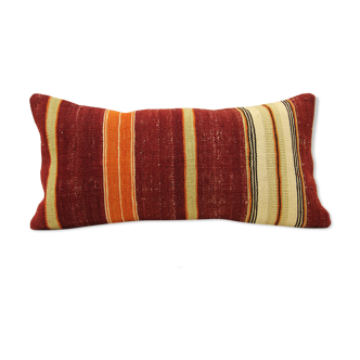 25x50 cm Kilim Cushion,Vintage Cushion Cover