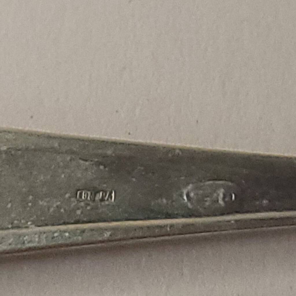 Italian Silver Coffee Spoon Set of 6