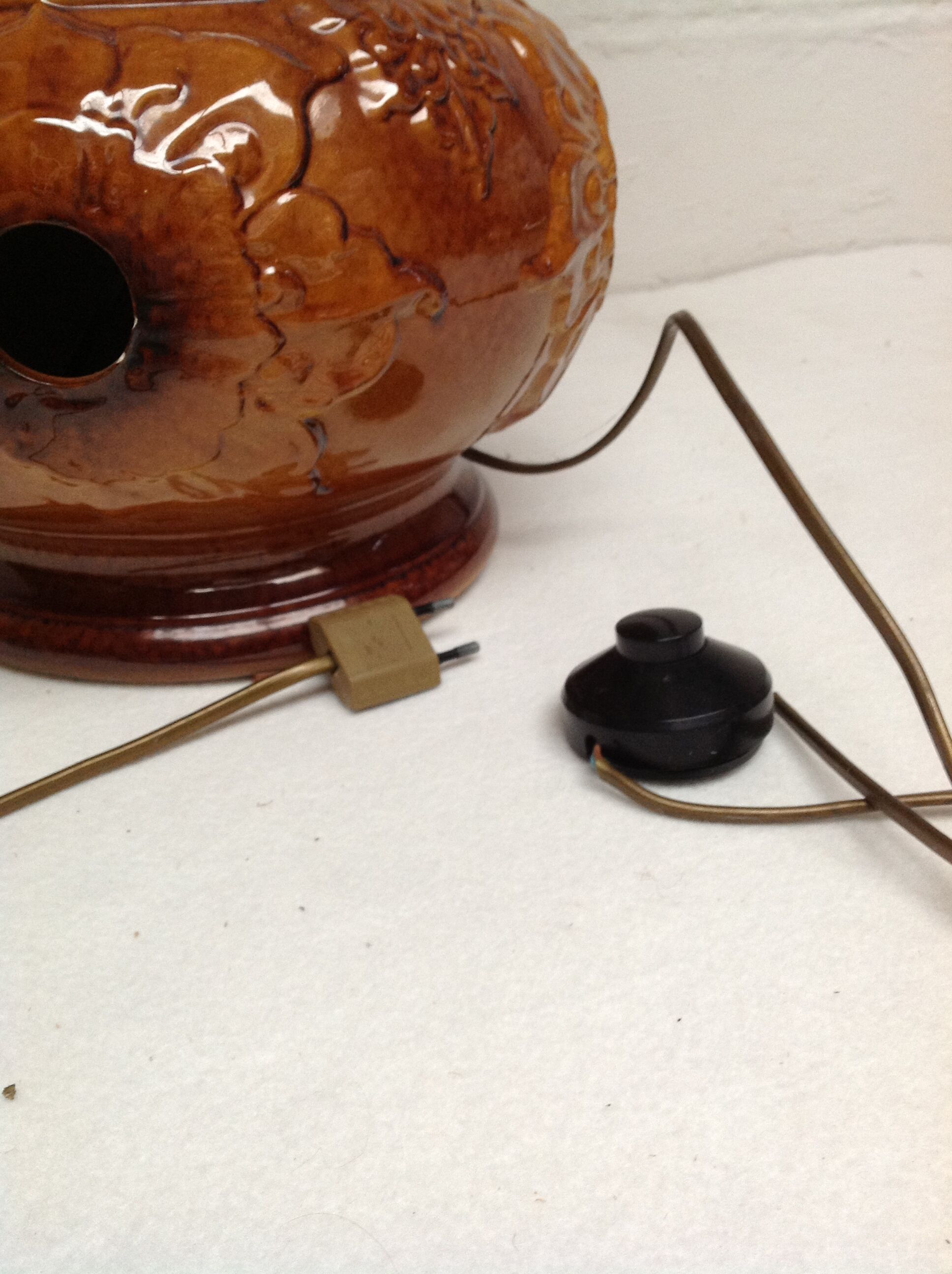 vintage ceramic floor lamp 60-70