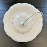 Ceramic pendant light with fruit decor