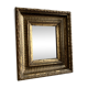 Petit miroir ancien doré à la feuille d’or, fin XIXe siècle