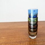 Coloured Space Age shot glasses by Gral, mid-century German, 1960s, set of 5.