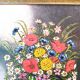 Bouquet de fleurs, huile sur toile