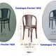 Pair of bistrot wood-curved armchairs fischel n ° 15 e 1930