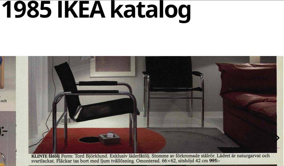 Fauteuils Ikea design vintage modèle Klinte années 80