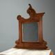 Antique walnut bedside tables with grey marble, Italy, 19th century.