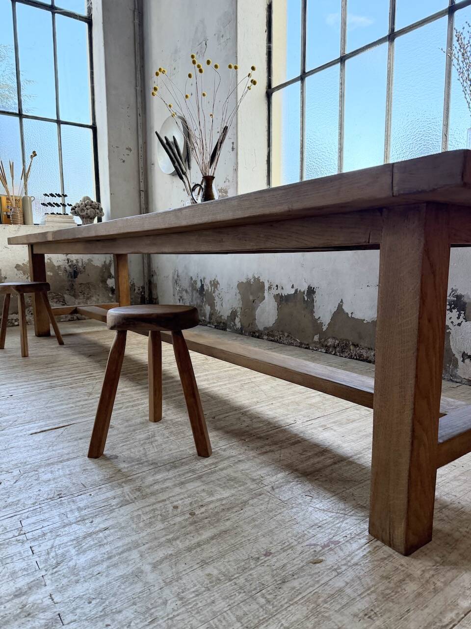 XXL solid oak farmhouse table 3.5m