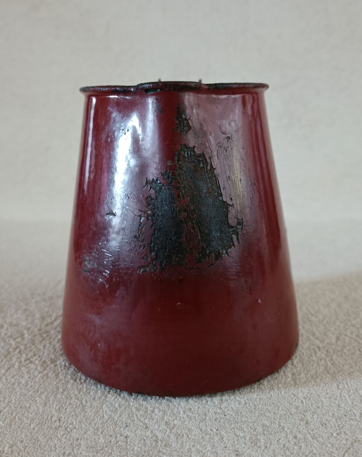Enamelled sheet milk jug