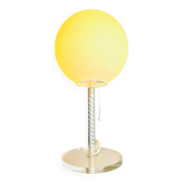 Lampe de table en verre opale par Harco Loor pour Harco Loor Design, Pays-Bas, années 1980.