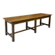Table de ferme XXL 6 pieds en chêne massif