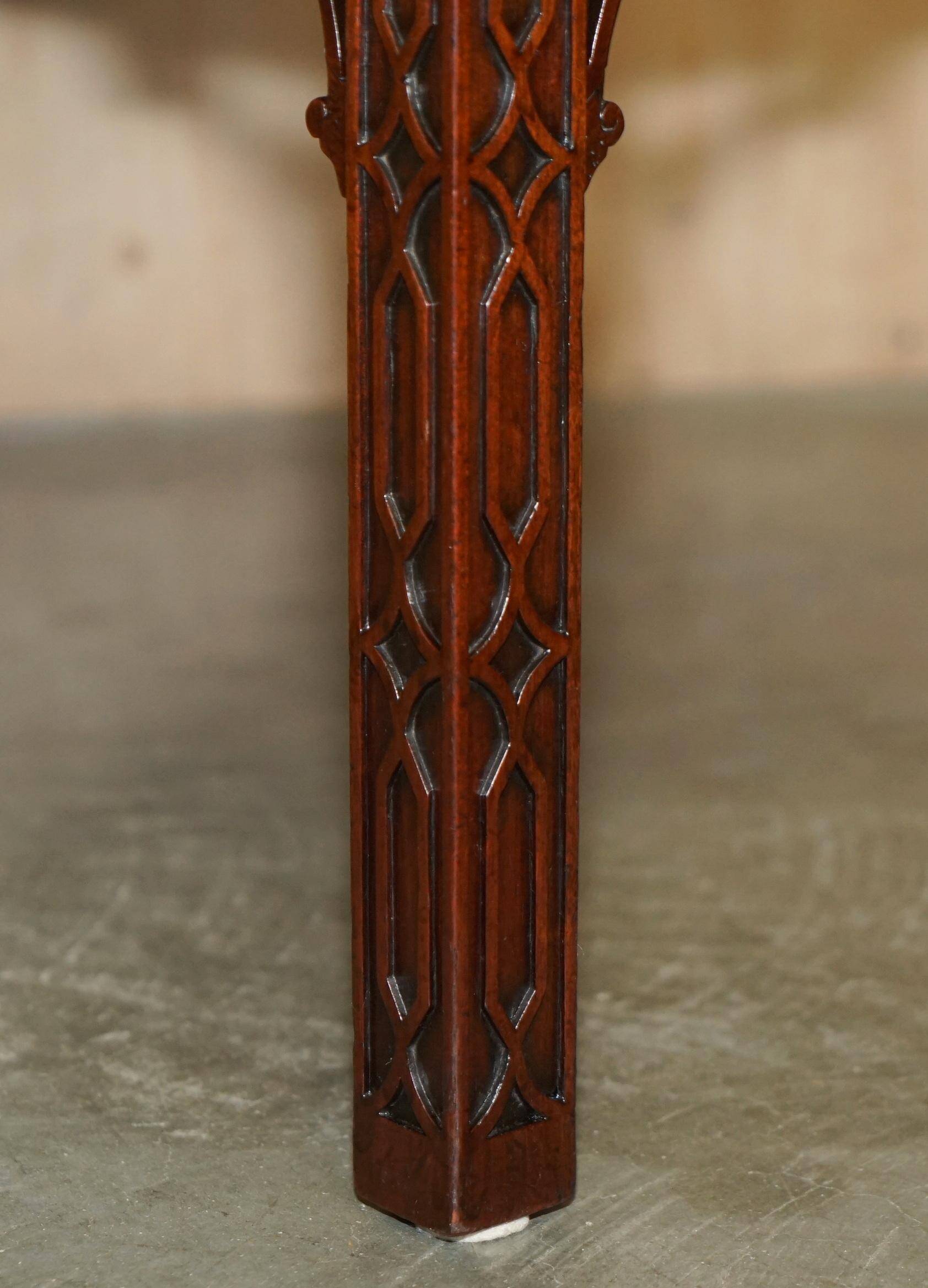 Pair of finely carved Victorian Thomas Chippendale accent chairs.