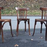 Set of 3 Baumann bistro chairs