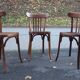 Lot de 3 chaises bistrot Baumann
