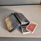 Vintage card game box FFB in genuine leather