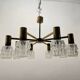 Brass Crystal Chandelier 1960’s