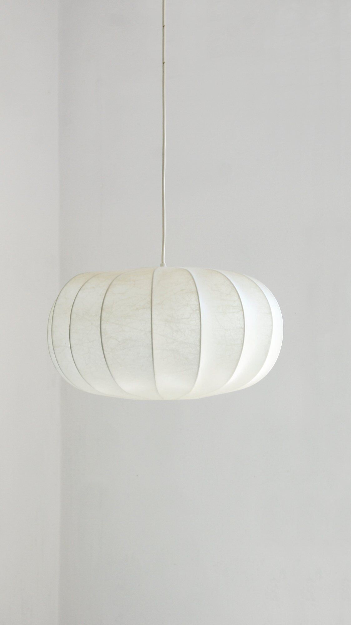 Mid-century german cocoon pendant lamp