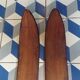 Pair of vintage wooden skis L=200cm