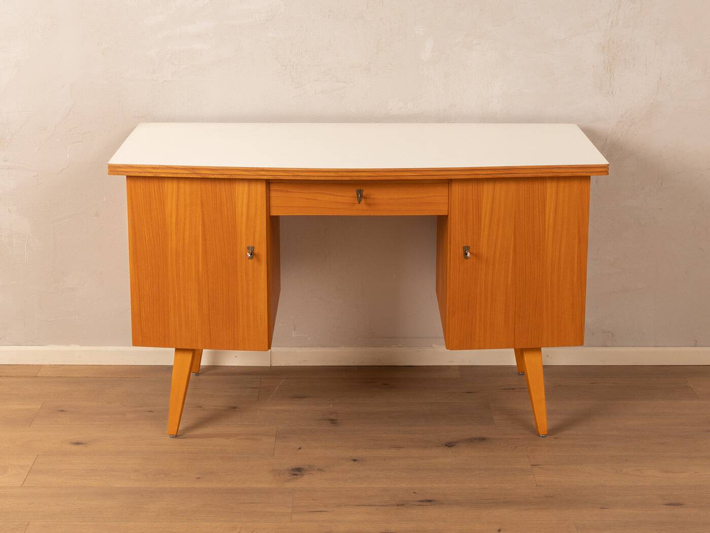 Freestanding Wooden Desk, 1950s