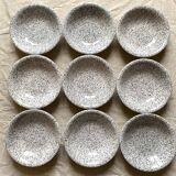 Black and white hollow plates 80s