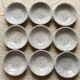 Black and white hollow plates 80s
