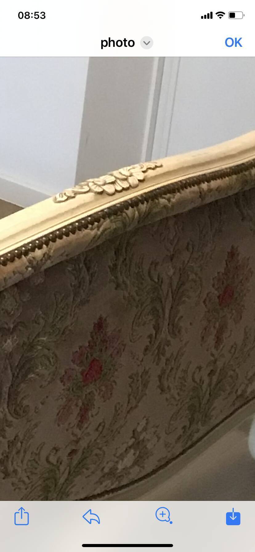 Lit en corbeille style Louis XV