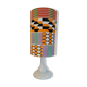 Afro-pop table lamp with Kente wax print