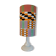 Afro-pop table lamp with Kente wax print