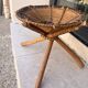 African rattan low stool