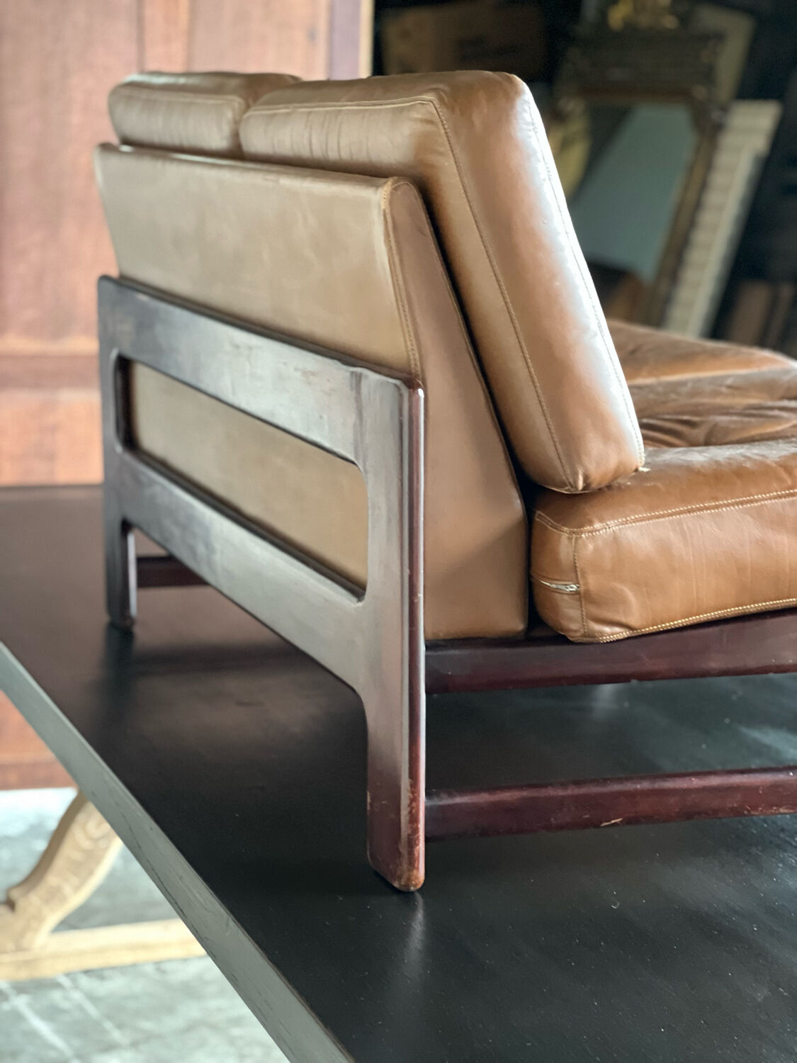 Scandinavian leather sofa