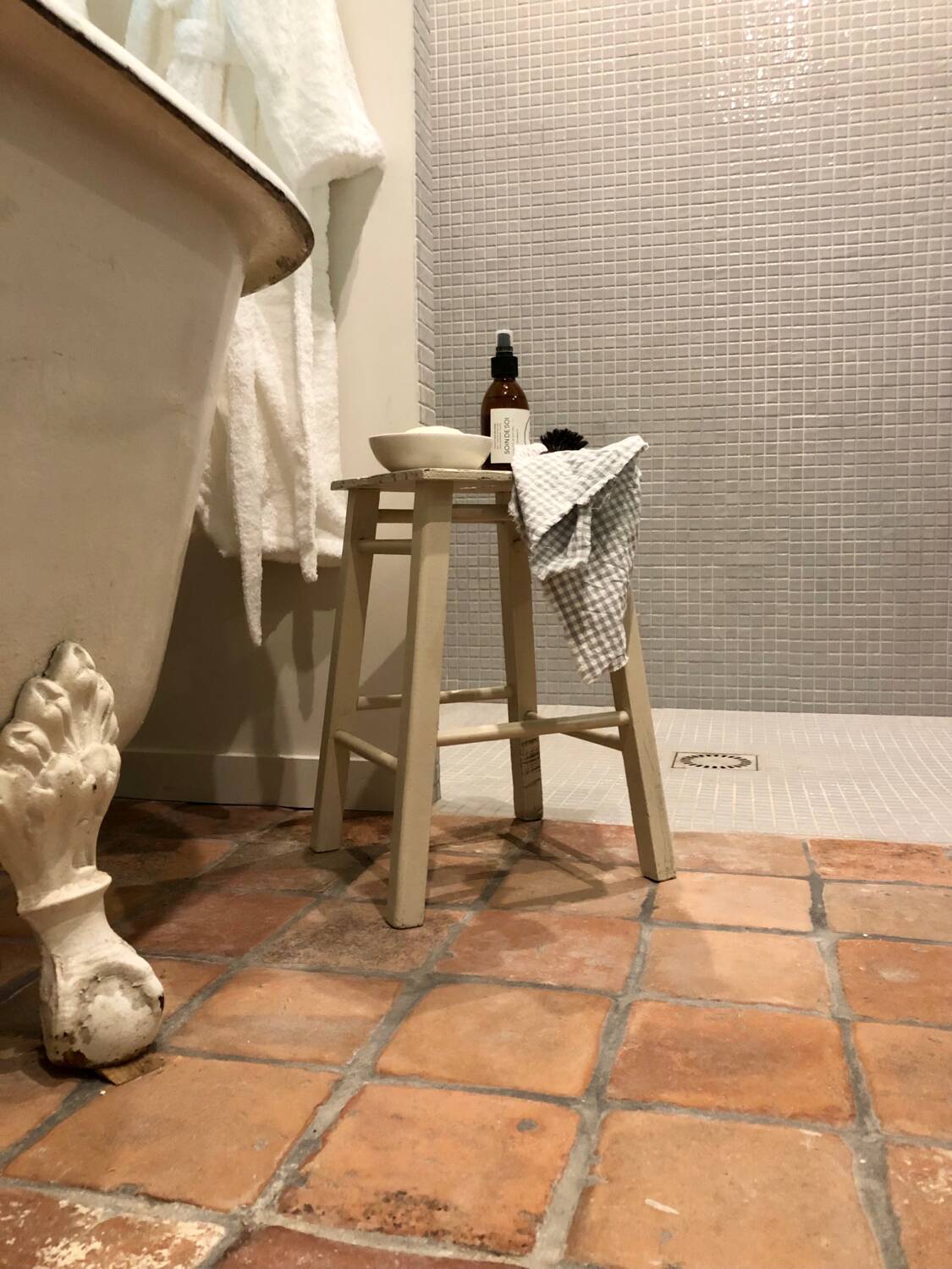 Small antique wooden stools