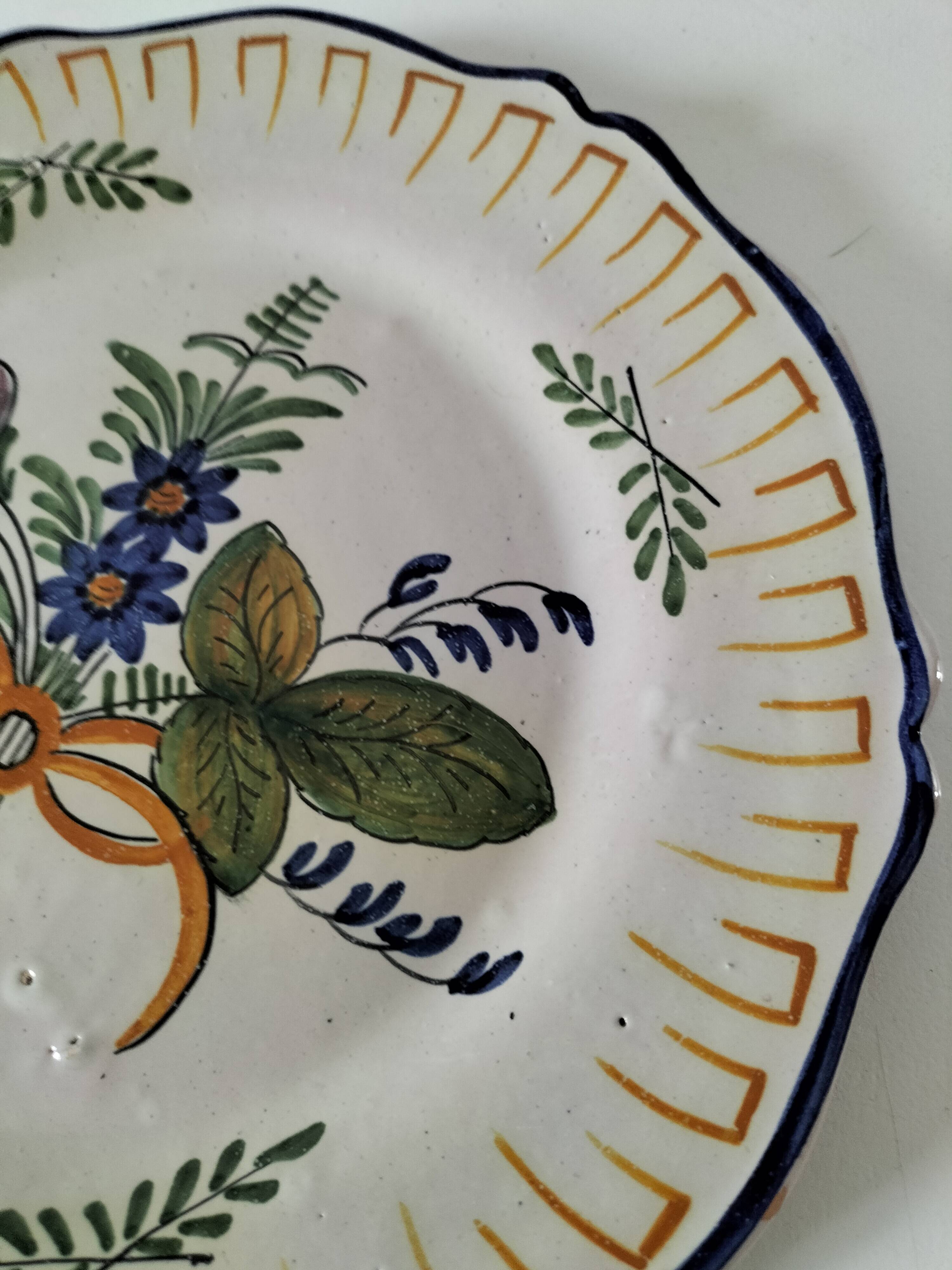 Antique plate – probably Meillonnas, 1950s-1960s