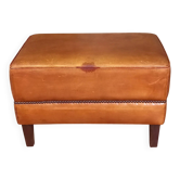 Sheepskin ottoman