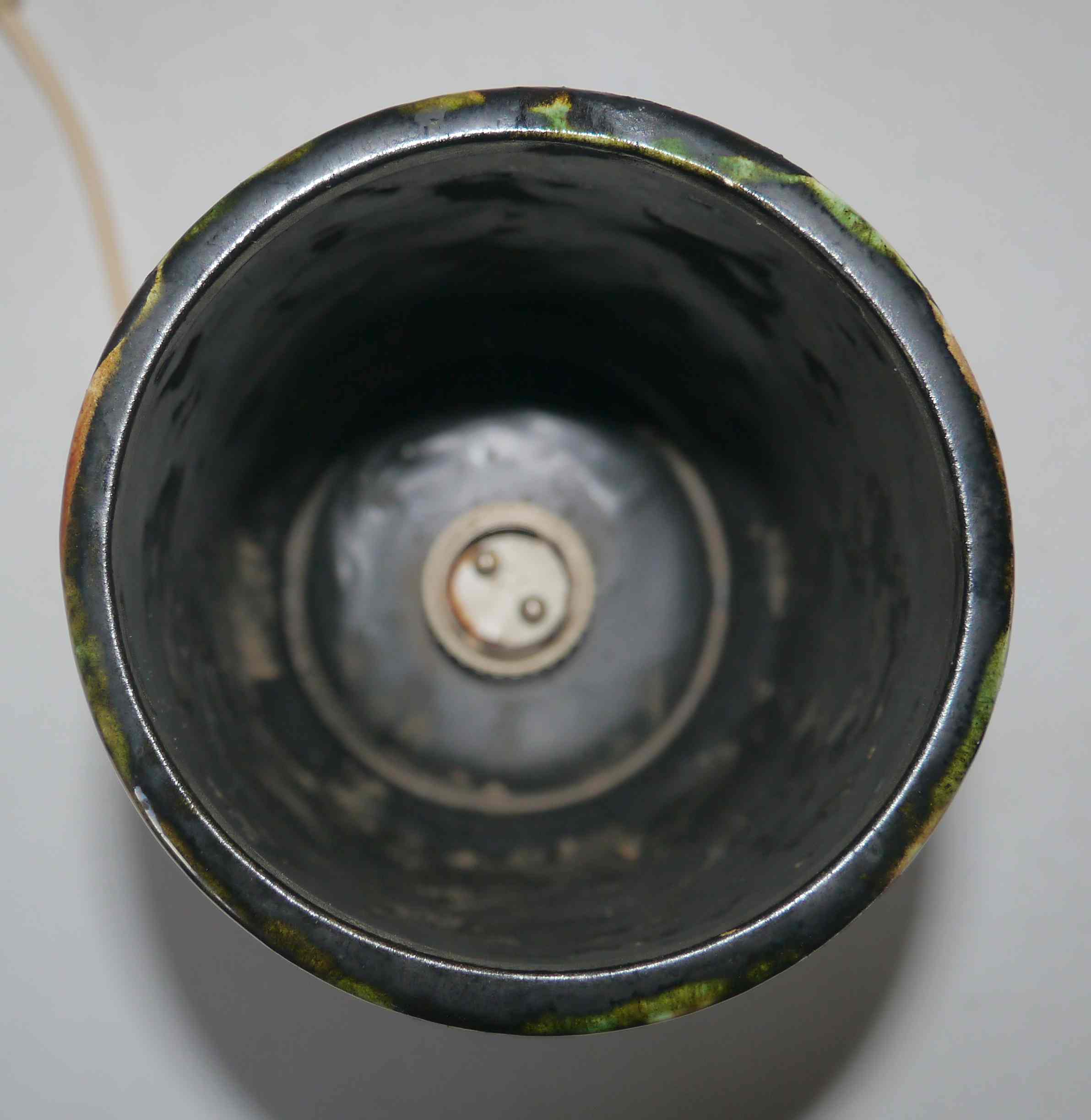 Lamp or night light in painted ceramic 60's