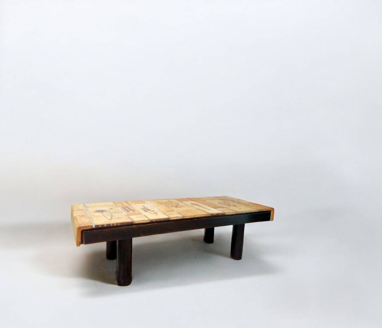 Coffee table by Roger Capron, 1960s 70s