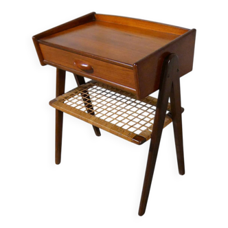 Danish bedside table in teak by Soren Rasmussen - Vintage 1960