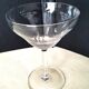 5 Vintage glass champagne coupes with engraved decoration