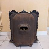 Mobile cast iron stove model "la chatte" designed by the French engineer Edmond Chaboche in 1883
