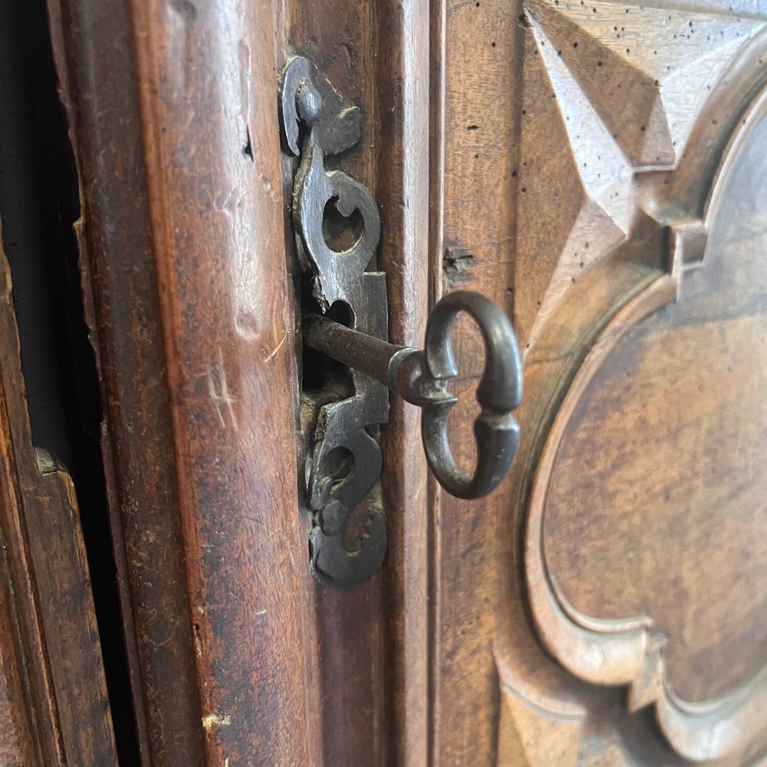 Old 19th century wooden doors