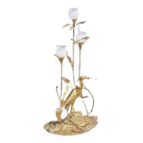 Lampadaire héron en laiton Hollywood Regency par Citonne Oggi 1970