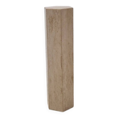Italian Travertine Side Table or Pedestal, 1980's