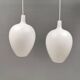 Two rare Pompei pendant lamps by Jo Hammerborg for Fog & Mørup Denmark 1963