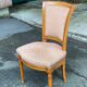 Louis XVI solid wood upholstered office chair