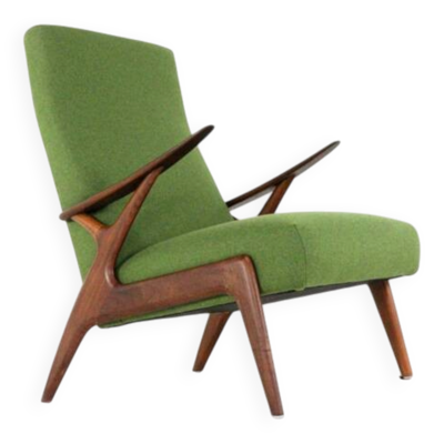 Fauteuil 'Overschie' - design moderne du milieu du siècle - entièrement restauré - design néerlandais