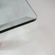 Brentano square glass dining table by Emaf Progetti for Zanotta Italy 1980s